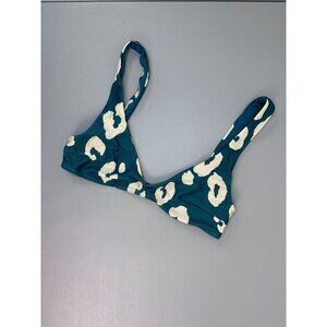 Zimmerman women's US 2-4 blue animal print bikini top‎ unlined wireless